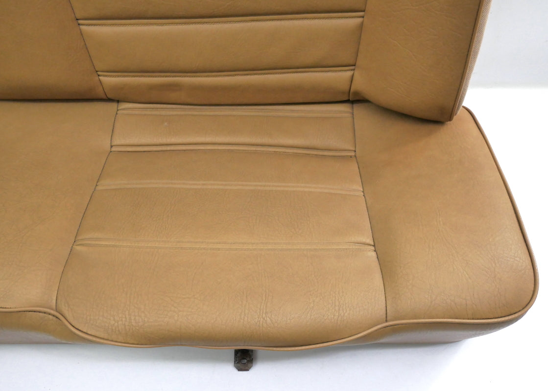 Rear Back Seat 80-93 VW Cabriolet Rabbit Convertible MK1 Brown Vinyl - Genuine