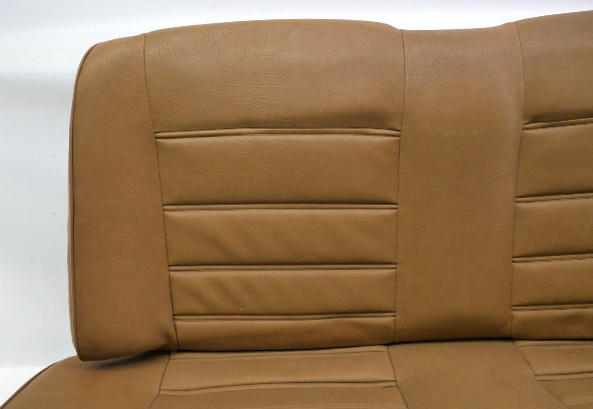 Rear Back Seat 80-93 VW Cabriolet Rabbit Convertible MK1 Brown Vinyl - Genuine