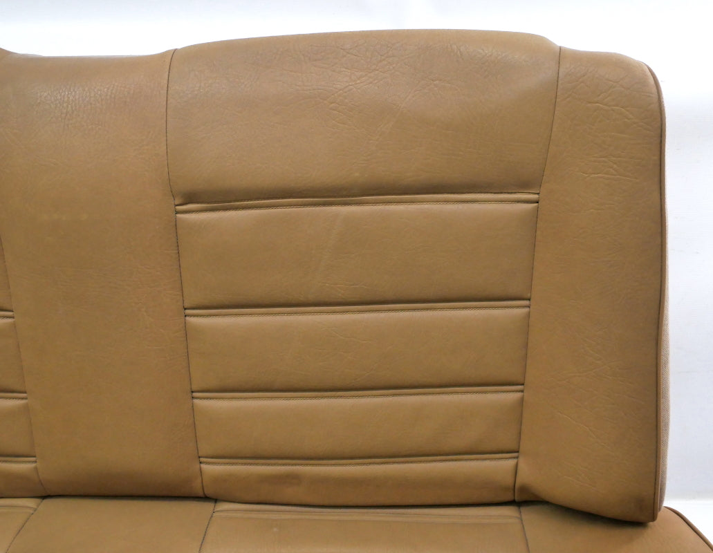 Rear Back Seat 80-93 VW Cabriolet Rabbit Convertible MK1 Brown Vinyl - Genuine