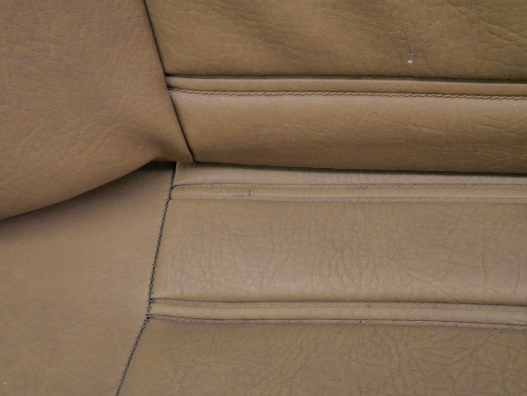 Rear Back Seat 80-93 VW Cabriolet Rabbit Convertible MK1 Brown Vinyl - Genuine