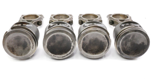 Set 1.7 Piston & Rods Audi Fox Rabbit Scirocco Mk1 EN Gas 79.485 - Genuine