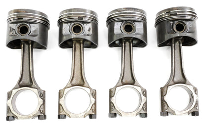 Set 1.7 Piston & Rods Audi Fox Rabbit Scirocco Mk1 EN Gas 79.485 - Genuine