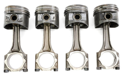 Set 1.7 Piston & Rods Audi Fox Rabbit Scirocco Mk1 EN Gas 79.485 - Genuine