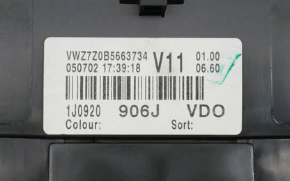 Gauge Instrument Cluster Speedometer 2003 VW Jetta GTI GLI MK4 1J0 920 906 J