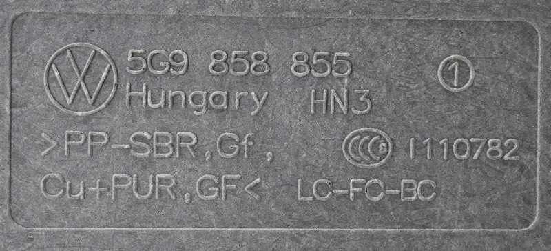 Trunk Floor Mat Carpet Cover 15-19 VW Golf Sportwagen Alltrack MK7 - 5G9 858 855