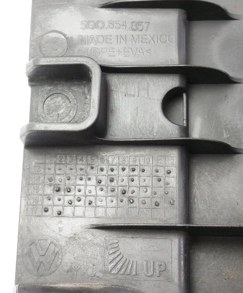 LH Rear Wheel Well Trim 15-21 VW Golf GTI Sportwagen Alltrack MK7 - 5G0 854 857