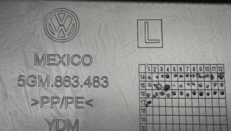 LH Lower Kick Panel Trim 15-21 VW Golf Sportwagen Alltrack MK7 - 5GM 863 483