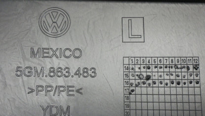 LH Lower Kick Panel Trim 15-21 VW Golf Sportwagen Alltrack MK7 - 5GM 863 483