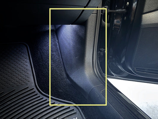 RH Lower Kick Panel Trim 15-21 VW Golf Sportwagen Alltrack MK7 - 5GM 863 484