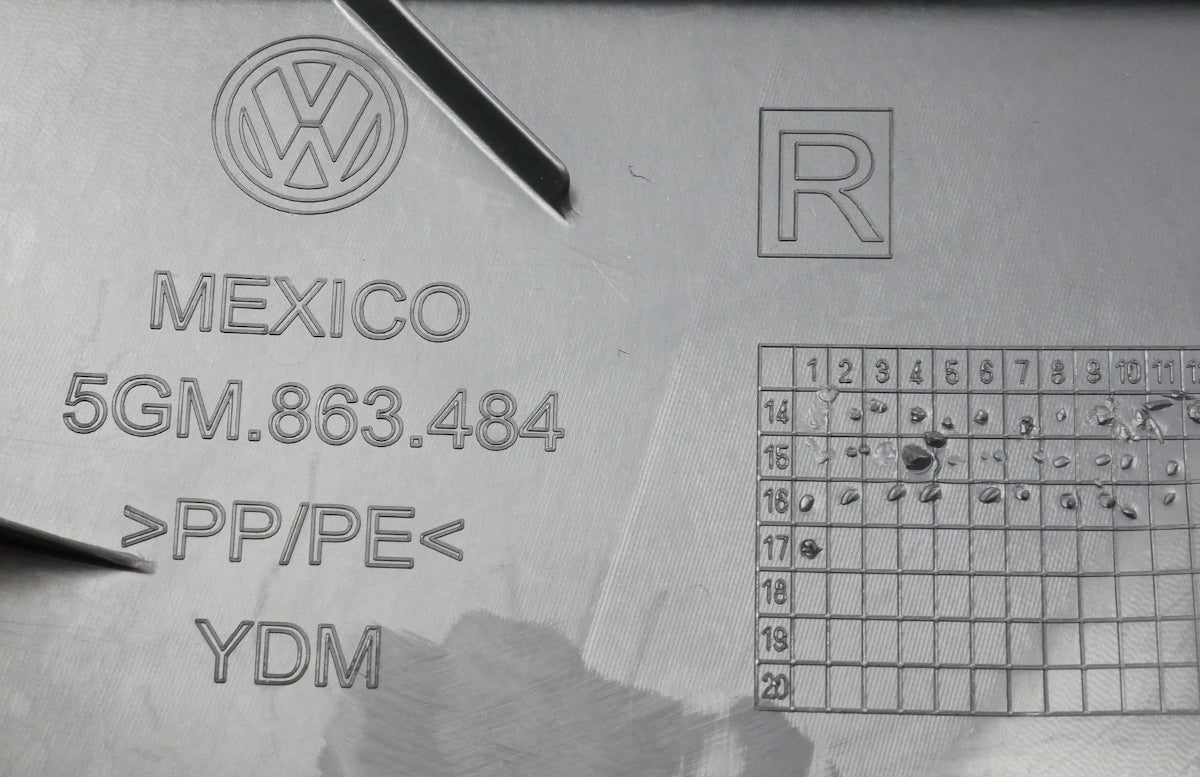 RH Lower Kick Panel Trim 15-21 VW Golf Sportwagen Alltrack MK7 - 5GM 863 484