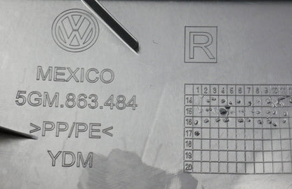 RH Lower Kick Panel Trim 15-21 VW Golf Sportwagen Alltrack MK7 - 5GM 863 484