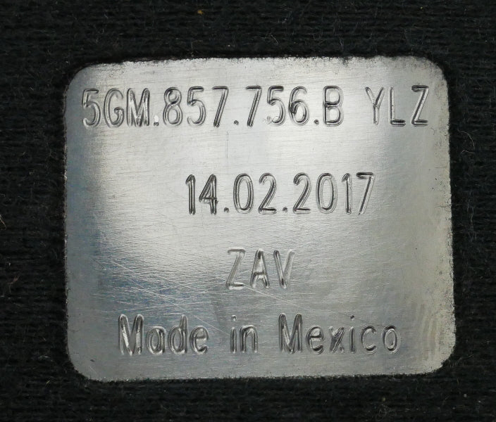 RH Front Seatbelt Receiver 15-20 VW Golf Sportwagen Alltrack MK7 - 5GM 857 756 B