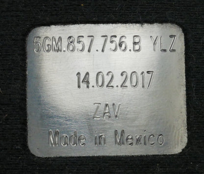 RH Front Seatbelt Receiver 15-20 VW Golf Sportwagen Alltrack MK7 - 5GM 857 756 B