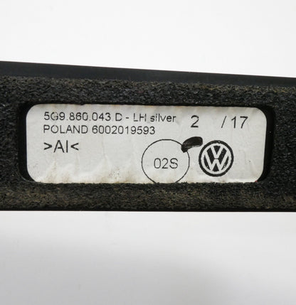 Silver Roof Rack Bars 15-19 VW Golf Sportwagen Alltrack MK7 5G9 860 043 D 044 D