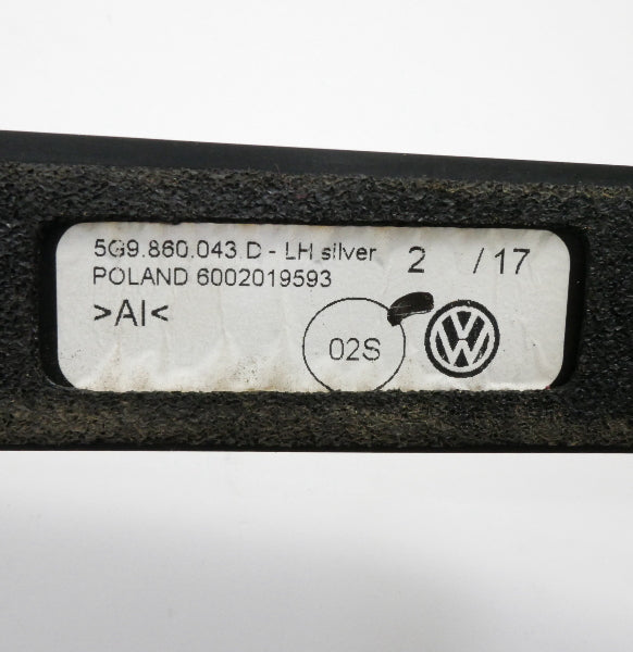 Silver Roof Rack Bars 15-19 VW Golf Sportwagen Alltrack MK7 5G9 860 043 D 044 D