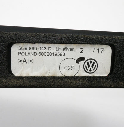 Silver Roof Rack Bars 15-19 VW Golf Sportwagen Alltrack MK7 5G9 860 043 D 044 D