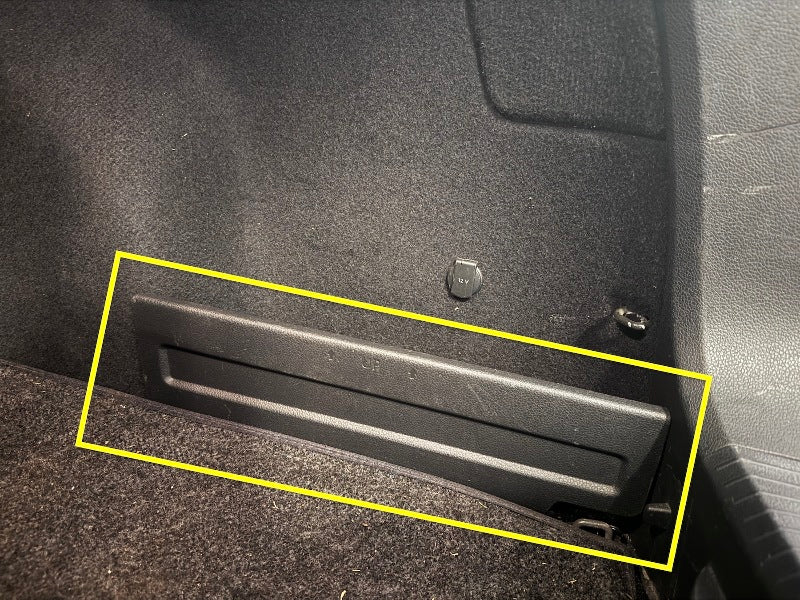 RH Hatch Side Divider Cubby 15-19 VW Golf Sportwagen Alltrack MK7 - 5G9 867 464