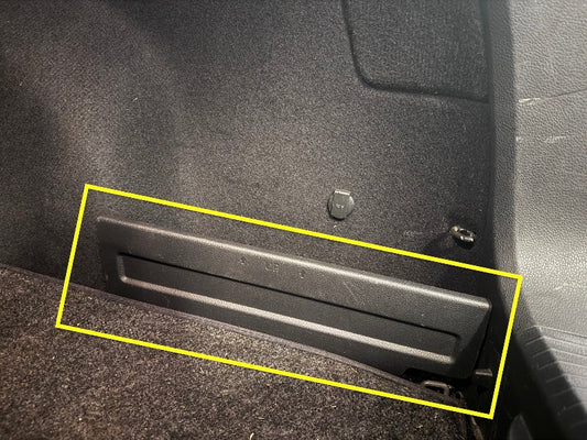 RH Hatch Side Divider Cubby 15-19 VW Golf Sportwagen Alltrack MK7 - 5G9 867 464