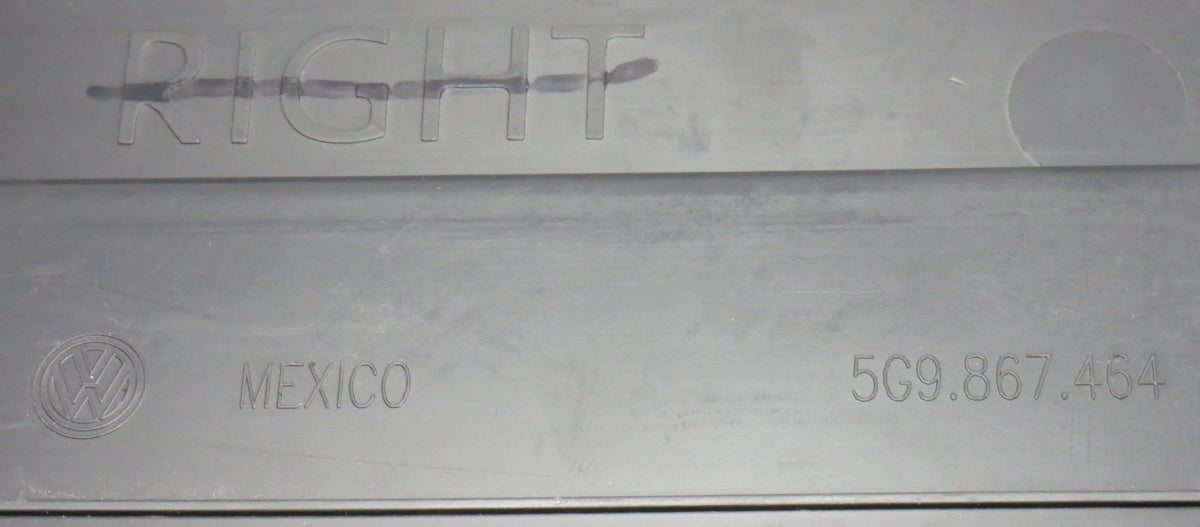 RH Hatch Side Divider Cubby 15-19 VW Golf Sportwagen Alltrack MK7 - 5G9 867 464