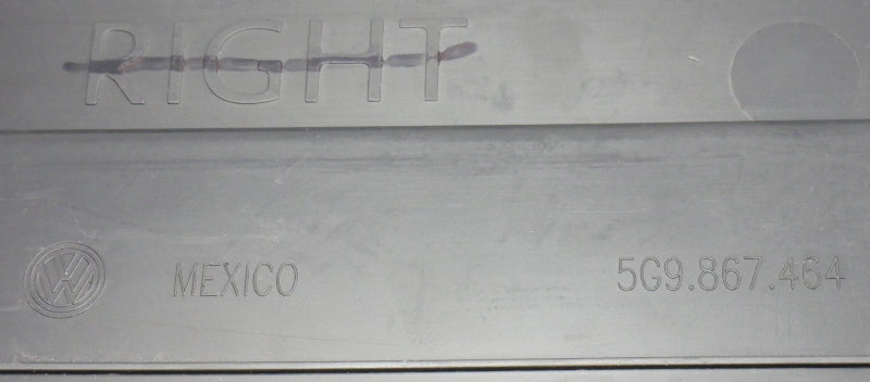 RH Hatch Side Divider Cubby 15-19 VW Golf Sportwagen Alltrack MK7 - 5G9 867 464