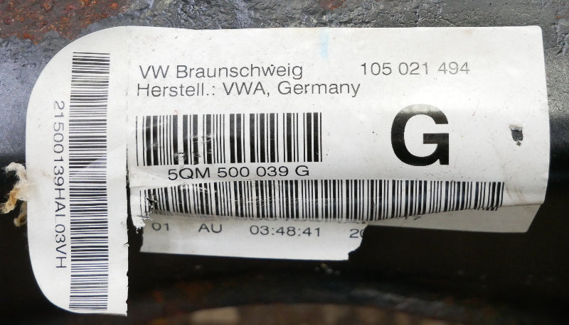 IRS Rear Suspension Subframe 4motion 17-19 VW Golf Alltrack MK7 - 5Q0 505 235 J