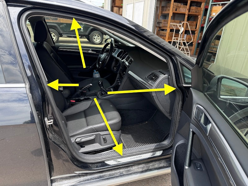 RH Front Door Weather Stripping Seal 15-21 VW Golf GTI 4DR MK7 - 5G4 867 912