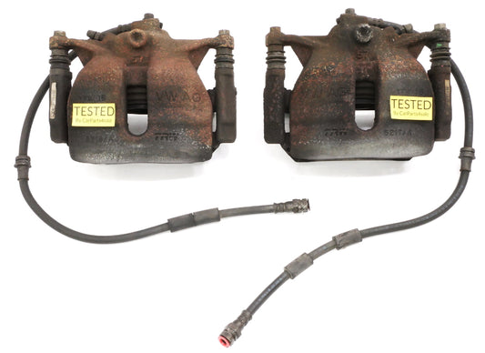 312mm Front Caliper Carrier Set 15-21 VW Golf Sportwagen Alltrack MK7 - Genuine