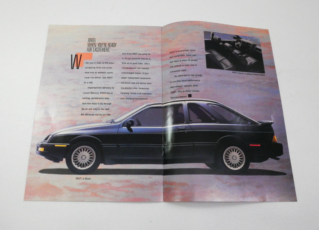 Original Dealer Showroom Brochure - 1989 Merkur Scorpio XR4Ti