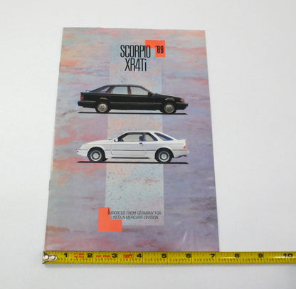 Original Dealer Showroom Brochure - 1989 Merkur Scorpio XR4Ti