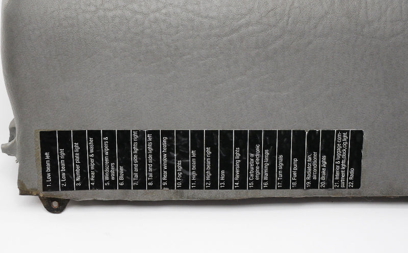 Lower Dash Knee Pad Interior Trim Bar 89-92 VW Jetta Golf GTI MK2 Grey - Genuine