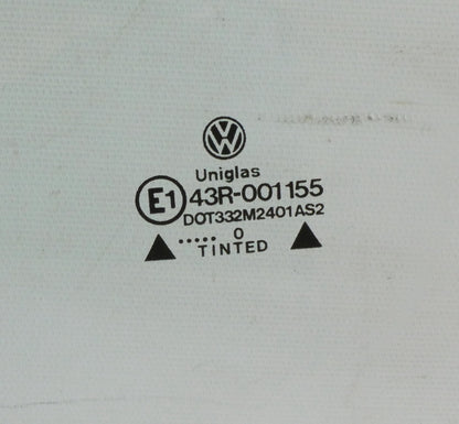 LH Front Side Window Door Exterior Glass 88-92 VW Jetta Golf 4 DR A2 Mk2 -