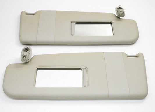 Sun Visor Set 11-18 VW Jetta MK6 Sedan Pearl Grey Genuine - 5C6 857 551 / 552