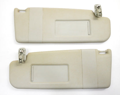 Sun Visor Set 11-18 VW Jetta MK6 Sedan Pearl Grey Genuine - 5C6 857 551 / 552