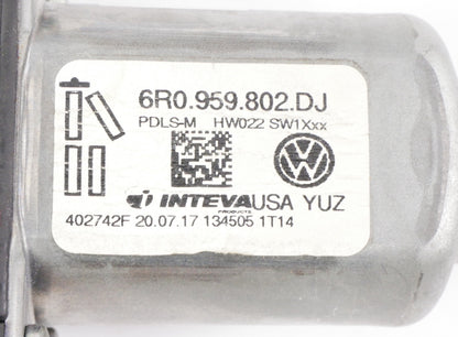 RH Front Window Motor 11-18 VW Jetta MK6 Sedan - Genuine - 6R0 959 802 DJ