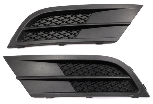 Front Lower Bumper Grilles Set 15-18 VW Jetta MK6 Genuine 5C6 853 665 J / 666 G