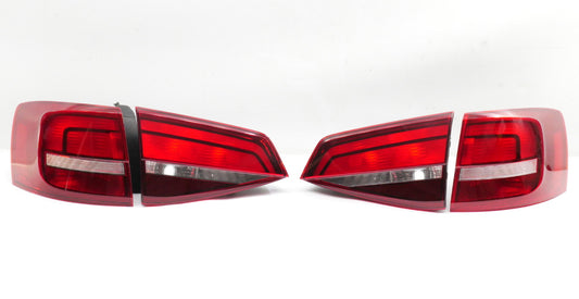 Tail Light Lamp Set 15-18 VW Jetta Mk6 Sedan - Genuine - 5C6 945 093 094 095 096