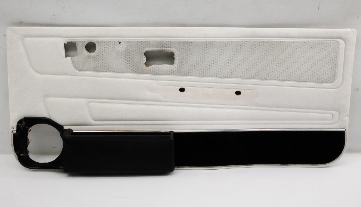 RH Front Interior Door Panel Card 85-93 VW Cabriolet Convertible MK1 White Plaid