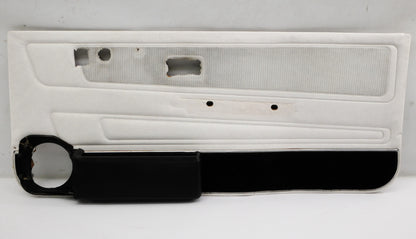 RH Front Interior Door Panel Card 85-93 VW Cabriolet Convertible MK1 White Plaid