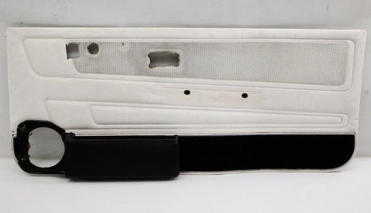 RH Front Interior Door Panel Card 85-93 VW Cabriolet Convertible MK1 White Plaid