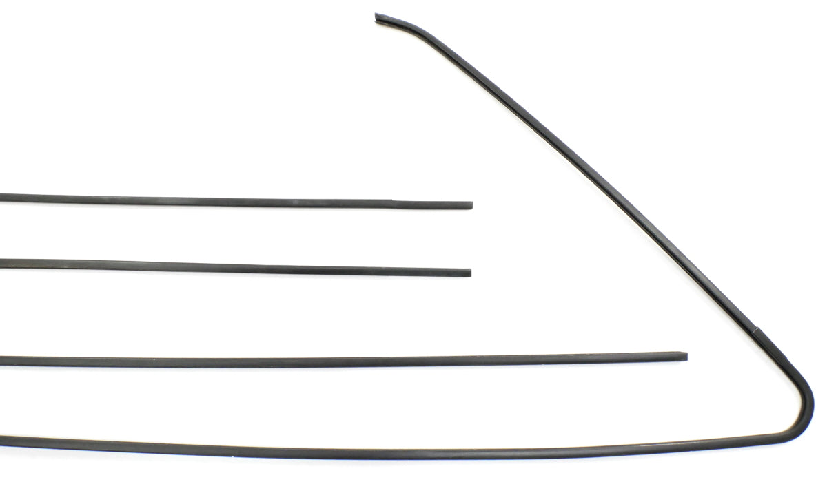 Door Window Trim Metal Molding Set 80-93 VW Rabbit Convertible Cabriolet MK1