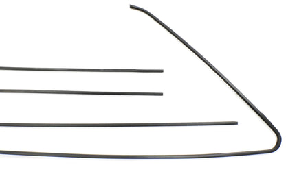 Door Window Trim Metal Molding Set 80-93 VW Rabbit Convertible Cabriolet MK1