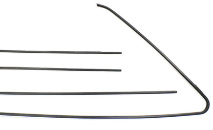 Door Window Trim Metal Molding Set 80-93 VW Rabbit Convertible Cabriolet MK1
