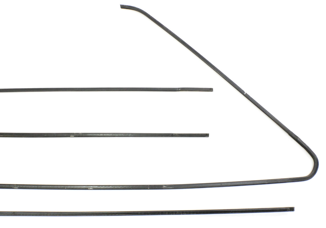 Door Window Trim Metal Molding Set 80-93 VW Rabbit Convertible Cabriolet MK1
