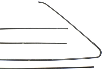 Door Window Trim Metal Molding Set 80-93 VW Rabbit Convertible Cabriolet MK1