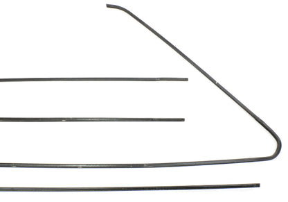 Door Window Trim Metal Molding Set 80-93 VW Rabbit Convertible Cabriolet MK1