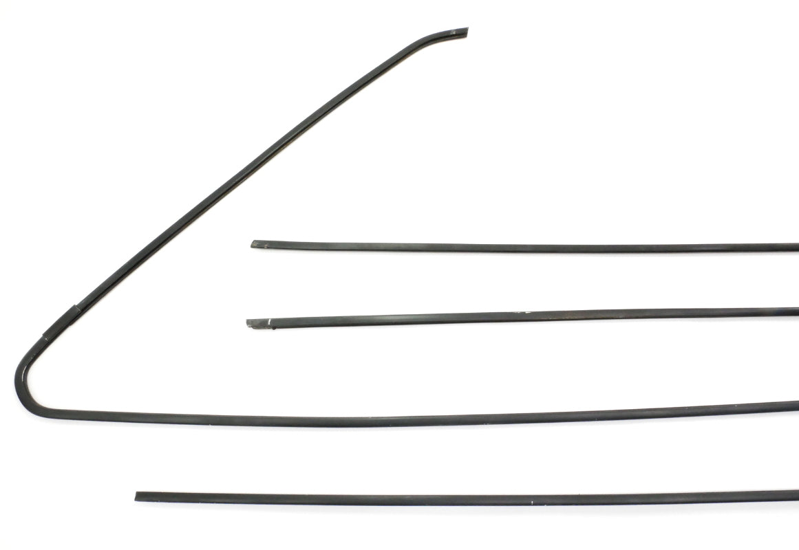 Door Window Trim Metal Molding Set 80-93 VW Rabbit Convertible Cabriolet MK1