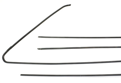 Door Window Trim Metal Molding Set 80-93 VW Rabbit Convertible Cabriolet MK1