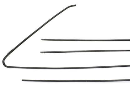 Door Window Trim Metal Molding Set 80-93 VW Rabbit Convertible Cabriolet MK1
