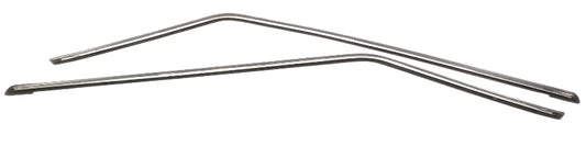 Roof Gutter Trim Seals Drip Moldings 85-92 VW Jetta MK2 - 167 853 705 A / 706 A