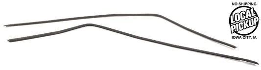 Roof Gutter Trim Seals Drip Moldings 85-92 VW Jetta MK2 - 167 853 705 A / 706 A